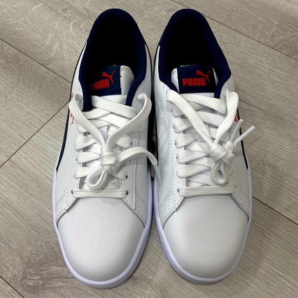 PUMA Smash v2 Leather Sneakers Big Kids - Picture 1 of 7